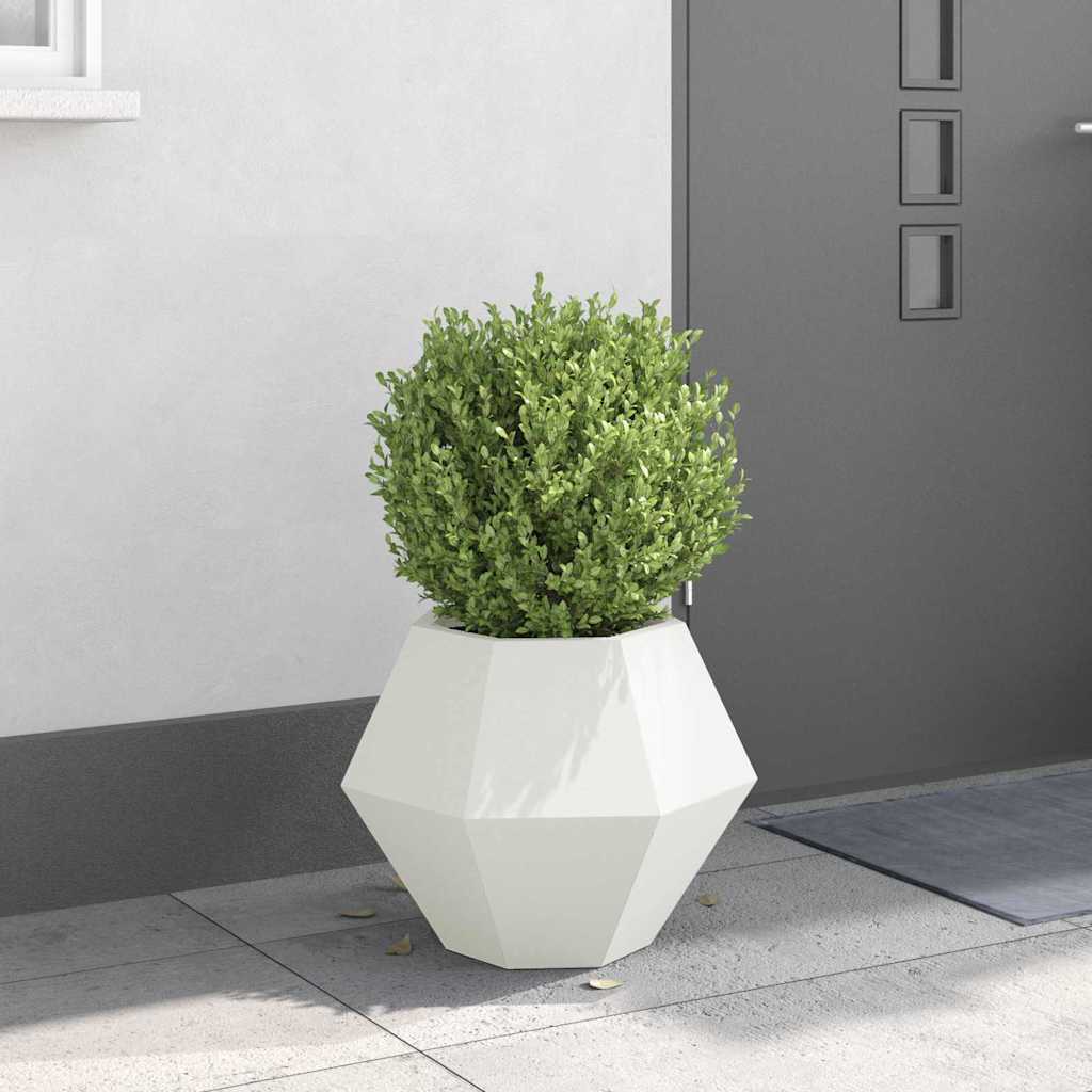 Jardinera Blanco 50 X 50 X 40 Cm Acero_1