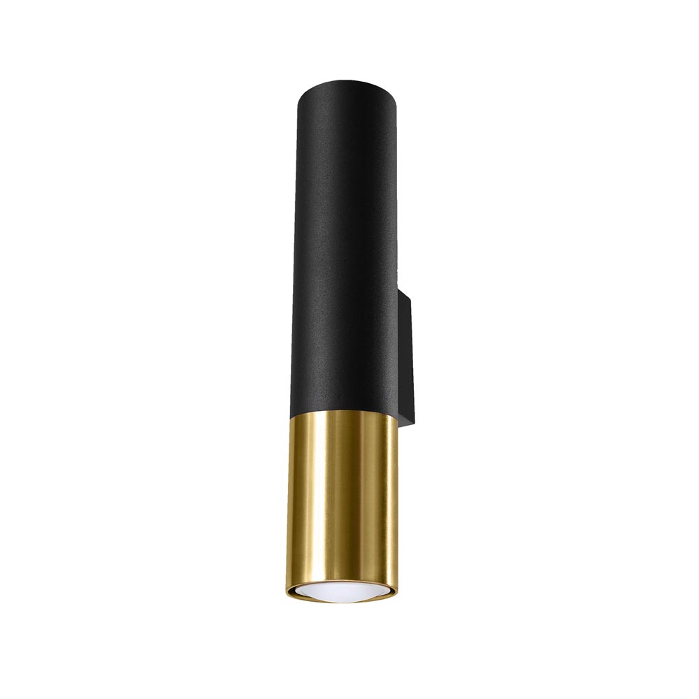 Aplique De Pared Loopez Negro, Gu10/dorado_0