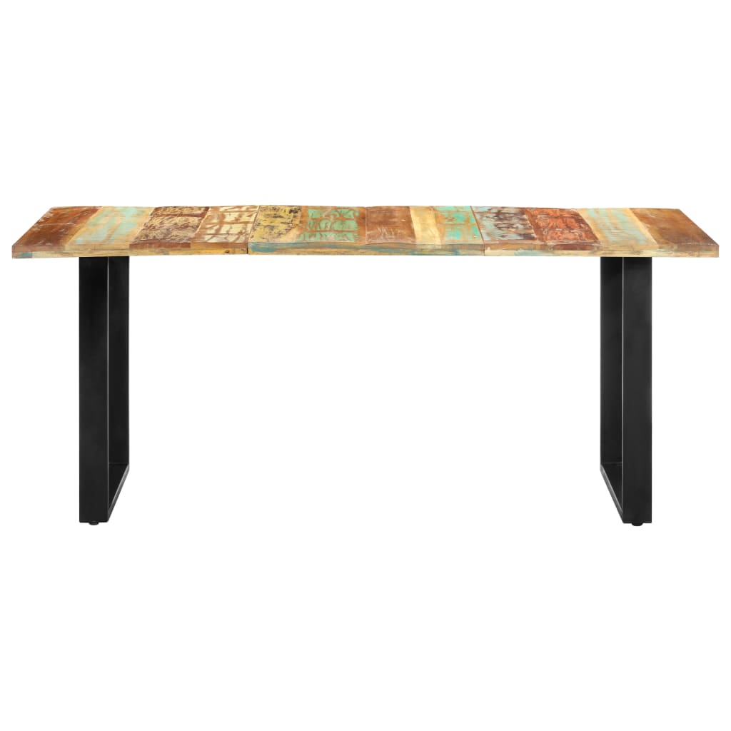 Mesa De Comedor De Madera Maciza Reciclada 180x90x76 Cm_0