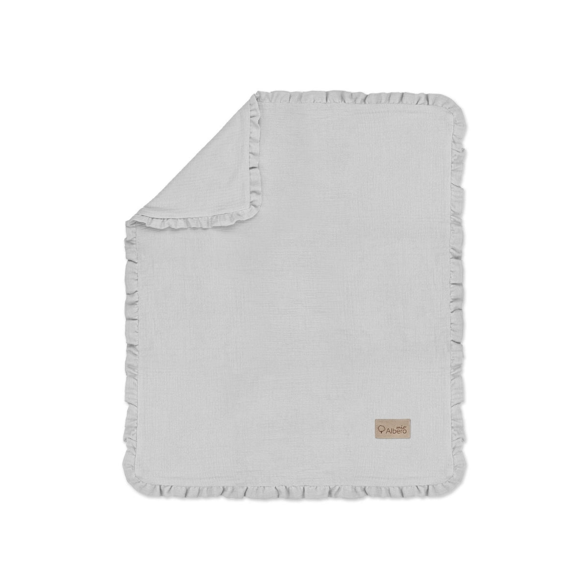 Manta De Bebé Doble Muselina Cotton Color Gris_0