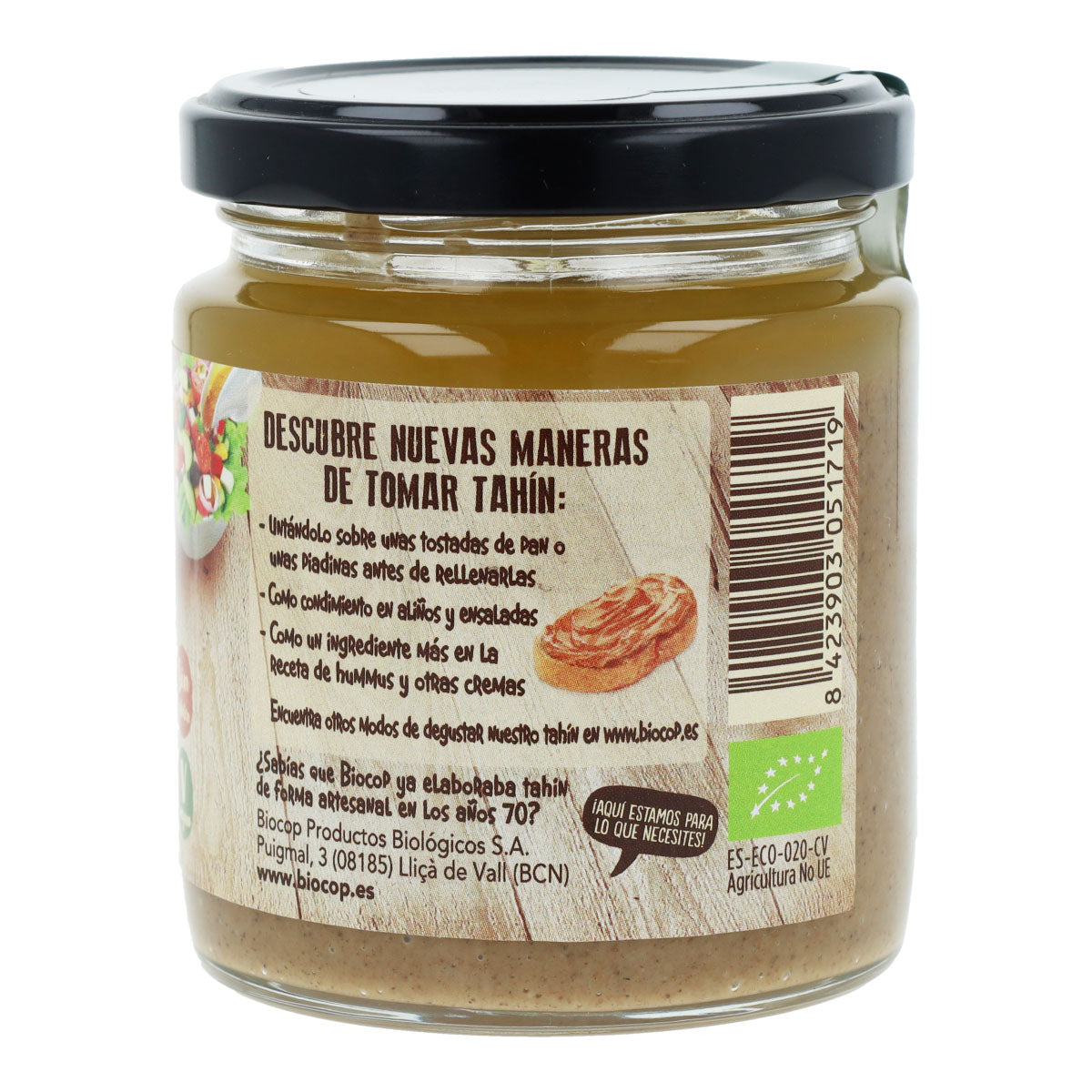 Biocop Tahin inteiro torrado com sal 225 g