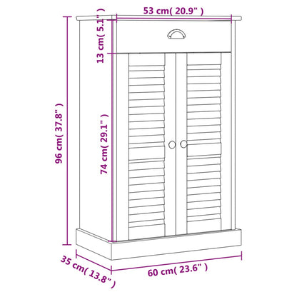 Zapatero Vigo Madera Maciza De Pino 60x35x96 Cm / Vetonek_3