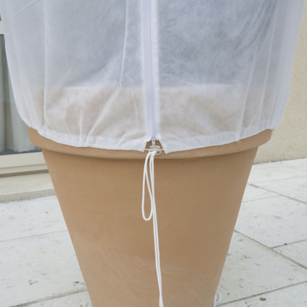 Hiverzip 2 x 1,80 m Cobertura de geada Nortene com fecho de correr 2 peças.