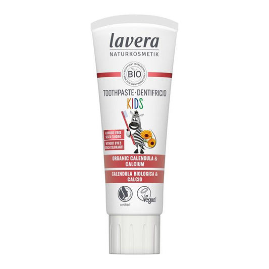 Pasta de dentes infantil sem flúor Bio Calendula &amp; Calcium Lavera, LAVERA, 75ml