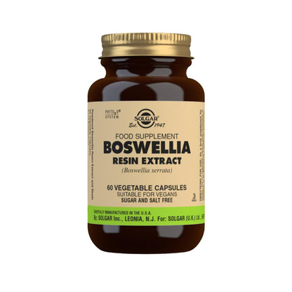 Extrato de Resina Boswellia Solgar 60 cápsulas