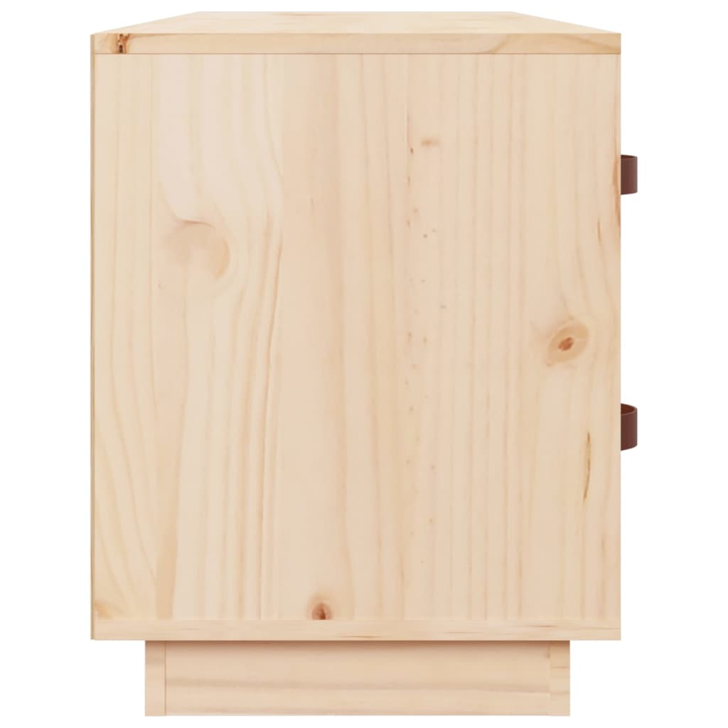 Banco Zapatero Madera Maciza De Pino 100x34x45 Cm / Vetonek_3