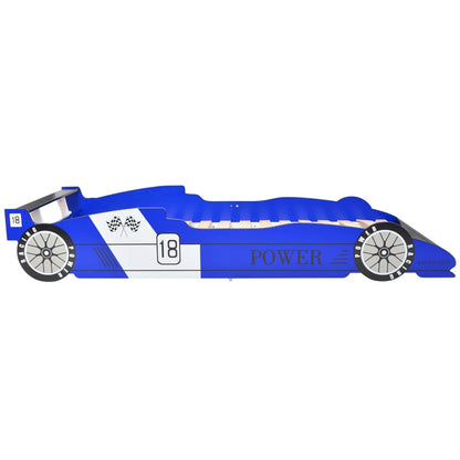 Cama Con Forma De Coche De Carreras Para Niños Azul 90x200 Cm / Vetonek_0