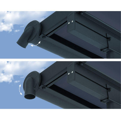 Pérgola anexa Capri 299x735 cm cinzento Canopia da Palram