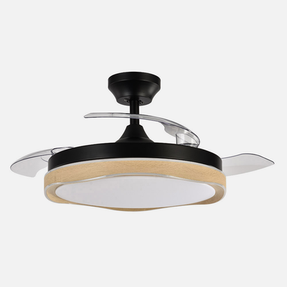 Ventilador Dc Blondi Negro/madera 3aspas107d 7200lm 6vel 3000k,4500k,6000k Remoto+temporizador+memoria_2