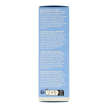 Creme Fluido Hidratante Iluminador Aqua Beelicious FPS 30 Apivita 40 ml