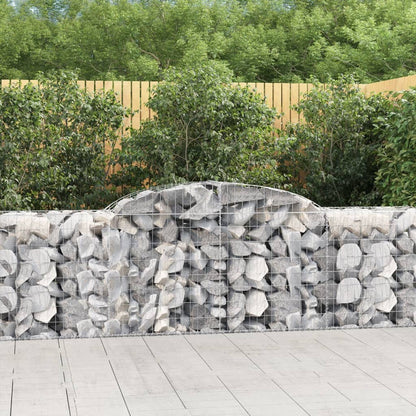 Cestas De Gaviones 25 Uds Forma De Arco Hierro 300x50x80/100 Cm_1
