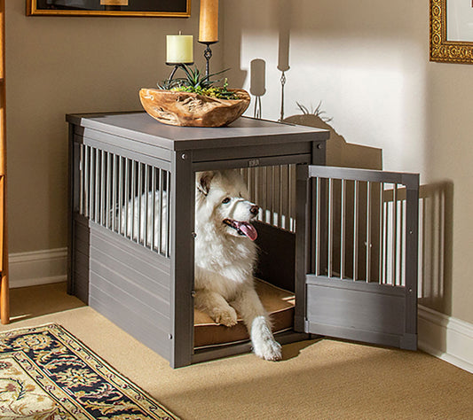 Jaula Para Perros Confort Modelo Arkansas - Perrera De Interior - Cuatro Colores Y Tres Tamaños A Elegir Gris_0