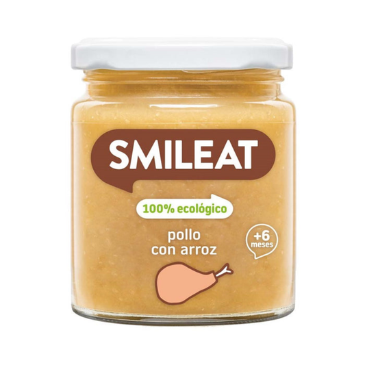 Smileat Frango Biológico Dourado com Arroz +6 Meses, 230g