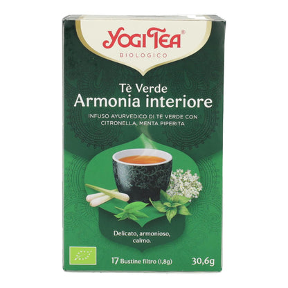 Chá Verde Biológico Harmony Yogi Tea, 17 saquetas