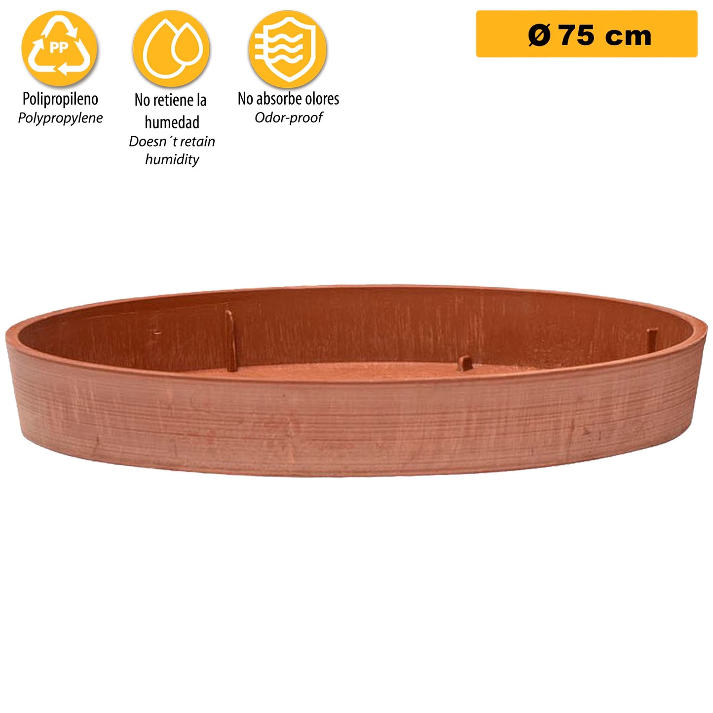 Platillo Para Maceta Ø Cm 75 Terracota_2