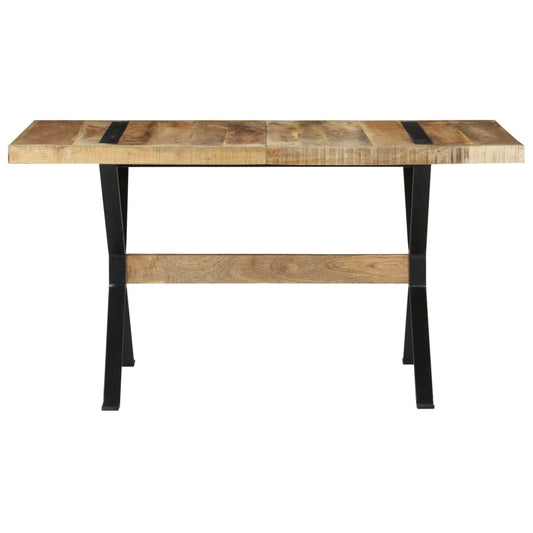 Mesa De Comedor Madera De Mango Rugosa 140x70x76 Cm_0