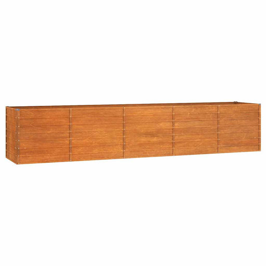 Arriate Oxidado De Acero Corten 400x80x77 Cm_0