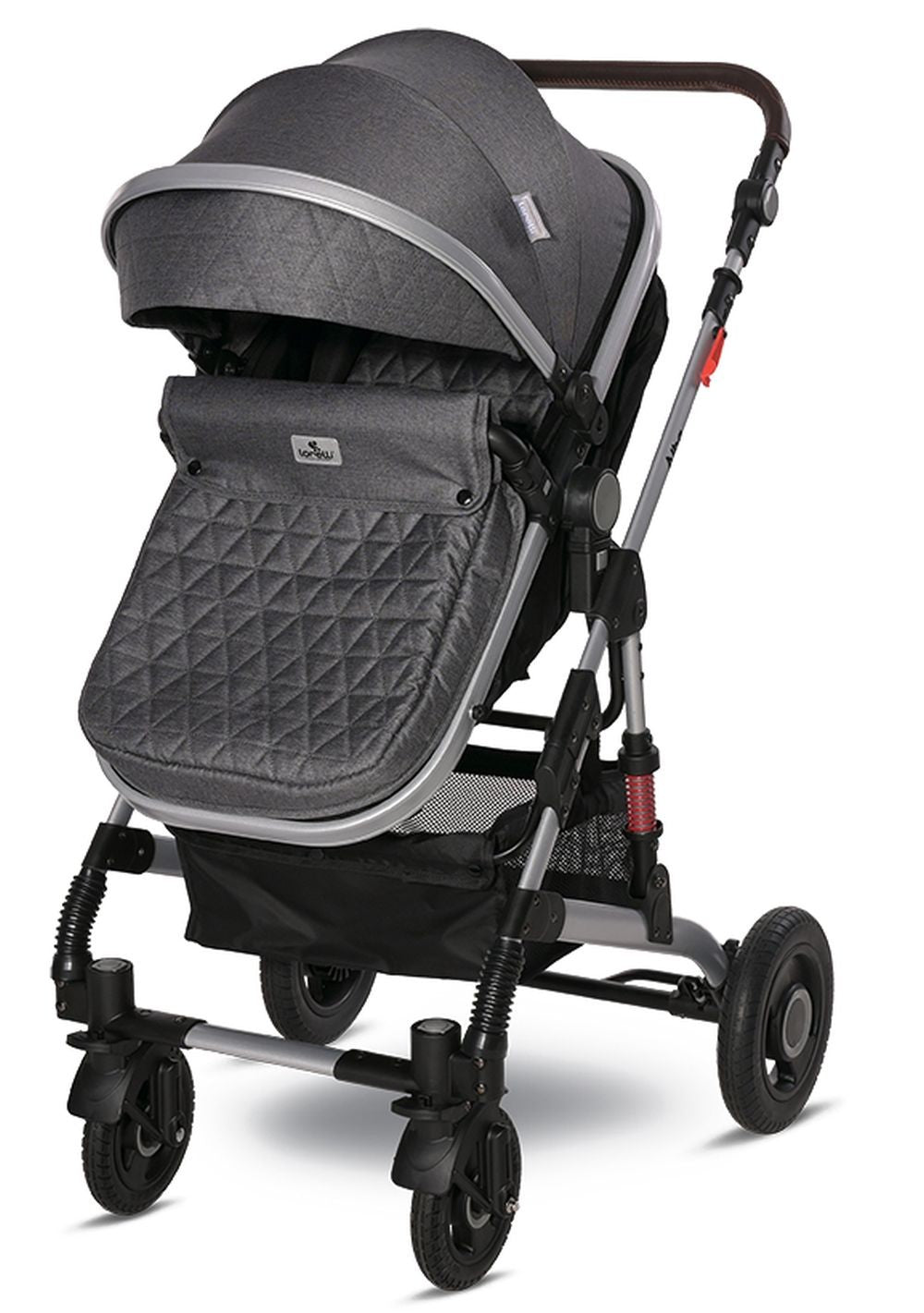 Carrito De Bebé Dúo Convertible Alba Premium Steel Grey_3