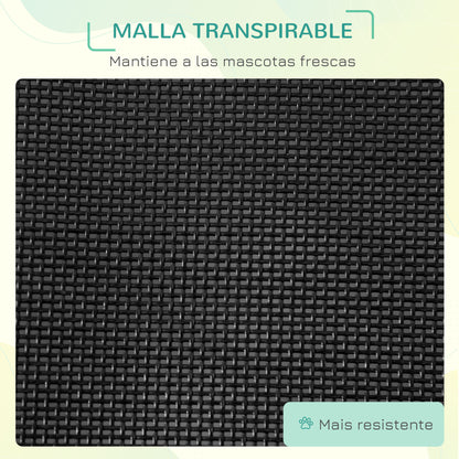 Pawhut Cama Elevada Para Perros Plegable Con Malla Transpirable 111x65,5x19cm_5