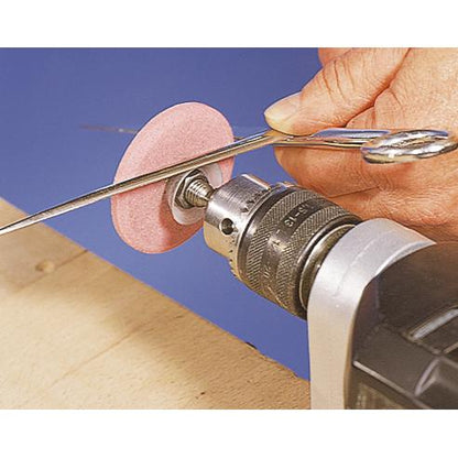 Wolfcraft 2140000 - 1 roda de afiar para afiar facas e tesouras, portátil, 6 mm de diâmetro, 60 mm