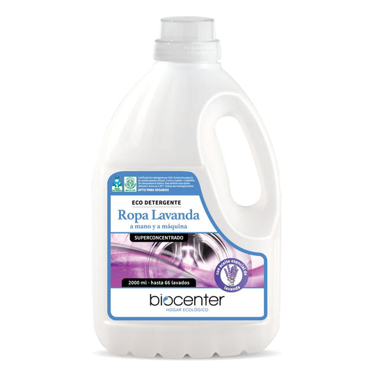 Biocenter Eco-Detergente Detergente para Roupa Lavagem à Mão e Máquina 2 L