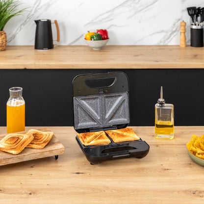 Sandwichera Rock’ntoast Combo. 800 W, 2 Sándwiches Con Acabados En Acero Inoxidable, 3 Placa Intercambiables Con Revestimiento Antiadherente, Libre_1