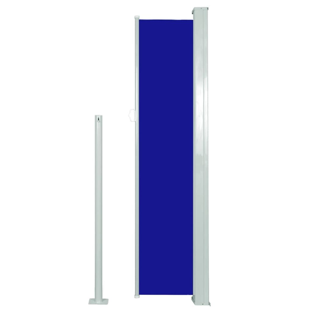 Vidaxl Toldo Lateral Retráctil De Jardín Azul 140x300 Cm_3