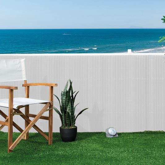 Cañizo Pvc Superior D/c Blanco - Ideal Para Protección Y Estética 2x3 M / Multicolor_0