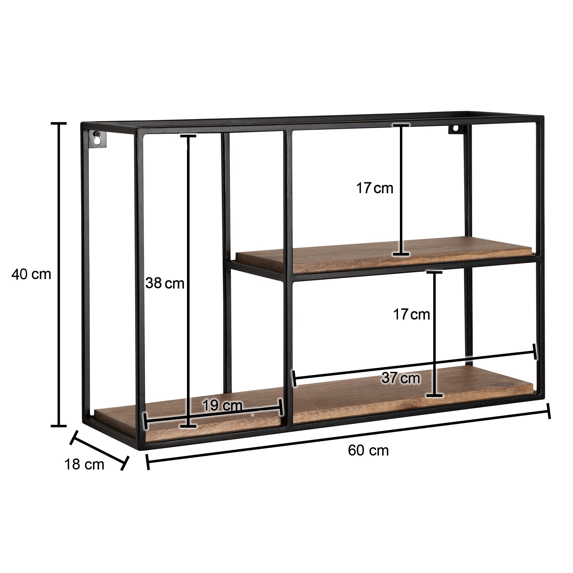 Estante De Pared 60x40x18 Cm_3