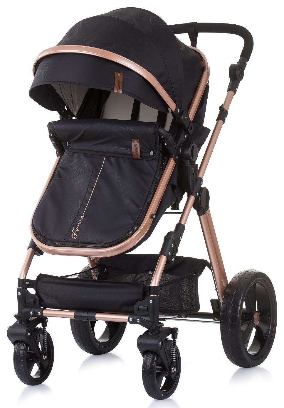 Carrito De Bebé Havana Dúo Convertible Hasta 22 Kg Con Bolso Y Mosquitera Ebony_2
