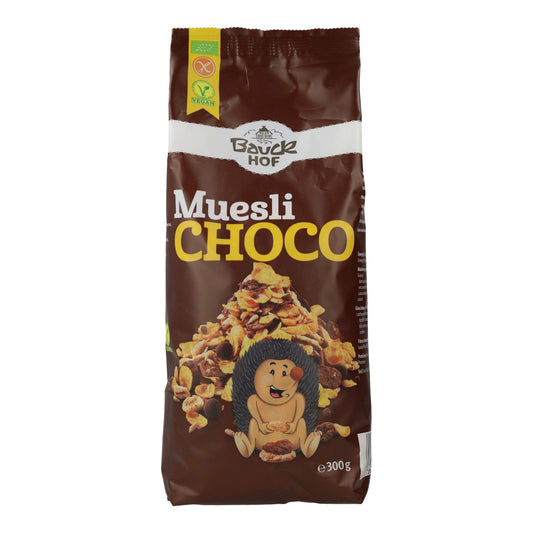 Muesli Crocante Sem Glúten Bauckhof com Chocolate Negro 300g