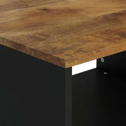 Mesa De Centro De Madera Maciza Mango 60x50x40 Cm_3