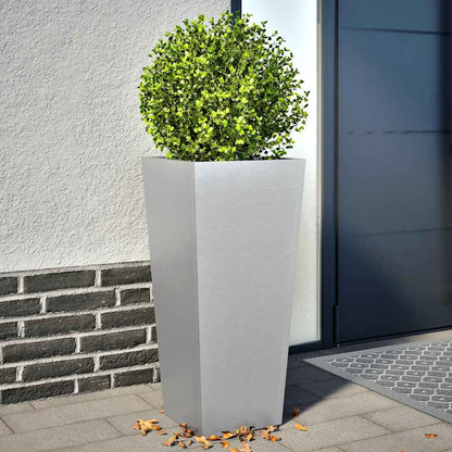 Jardineras 2 Uds Acero Inoxidable 35x35x75 Cm_1