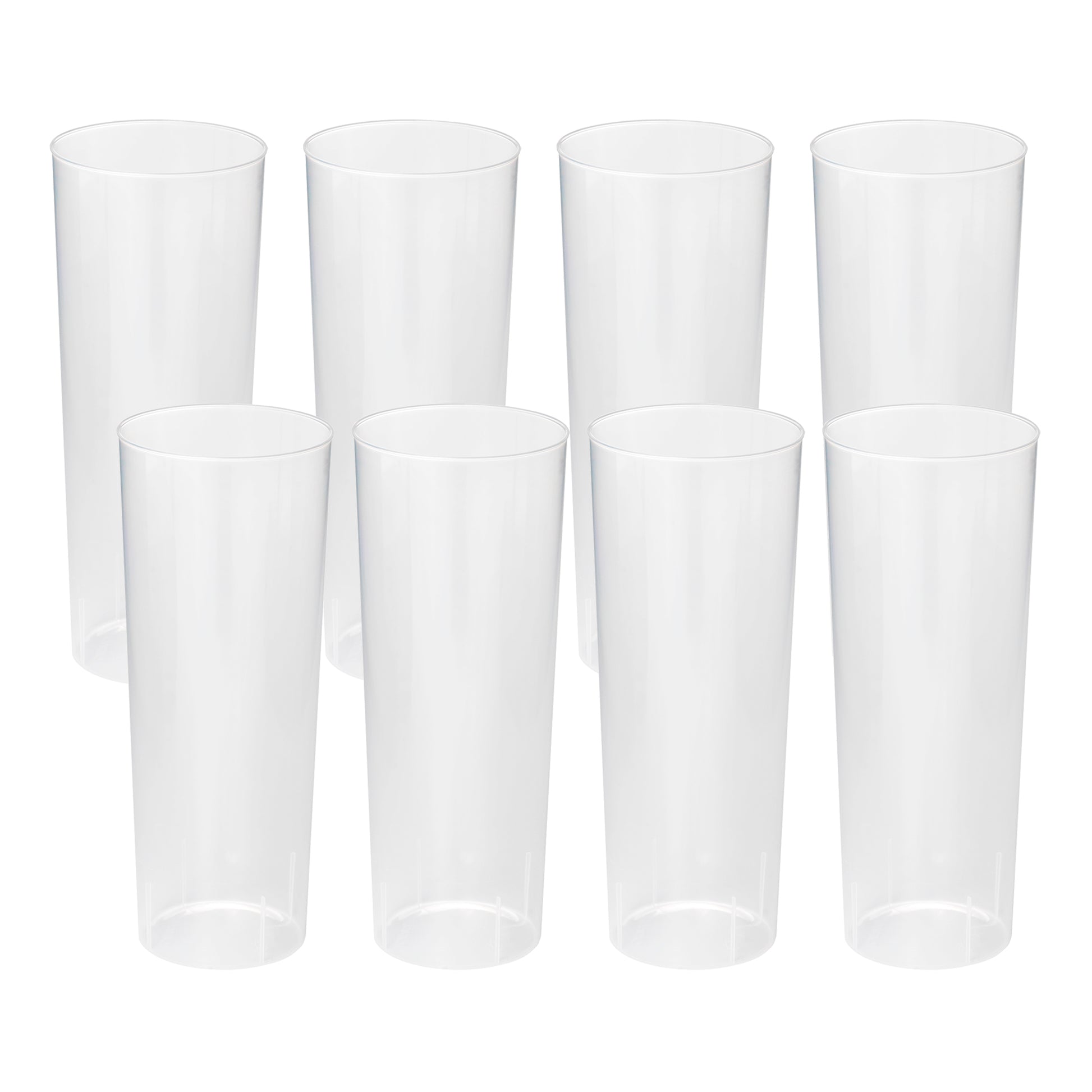 Vaso Tubo Reutilizable  315 Ml  (pack 8)_0