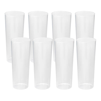 Vaso Tubo Reutilizable  315 Ml  (pack 8)_0