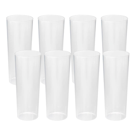Vaso Tubo Reutilizable  315 Ml  (pack 8)_0