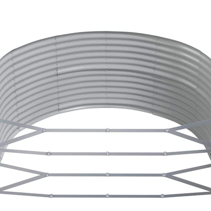 Jardinera Elevada Antracita 212x140x68 Cm Acero Galvanizado_4