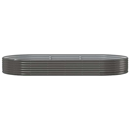 Jardinera Elevada De Acero Galvanizado 296x140x36 Cm Antracita_2