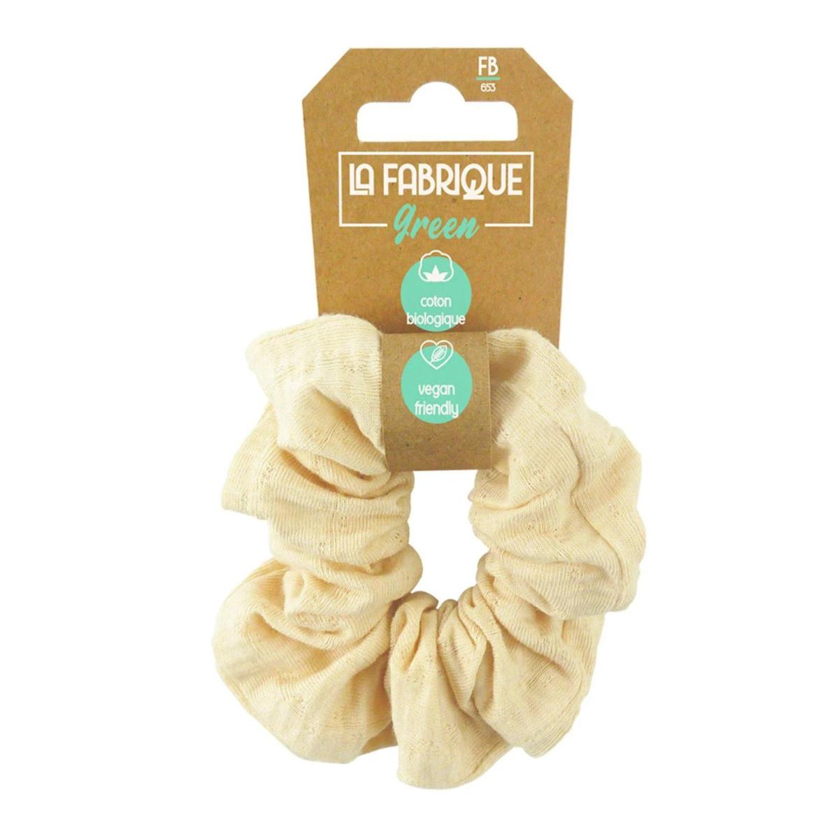 Elástico de cabelo em algodão orgânico verde La Fabrique