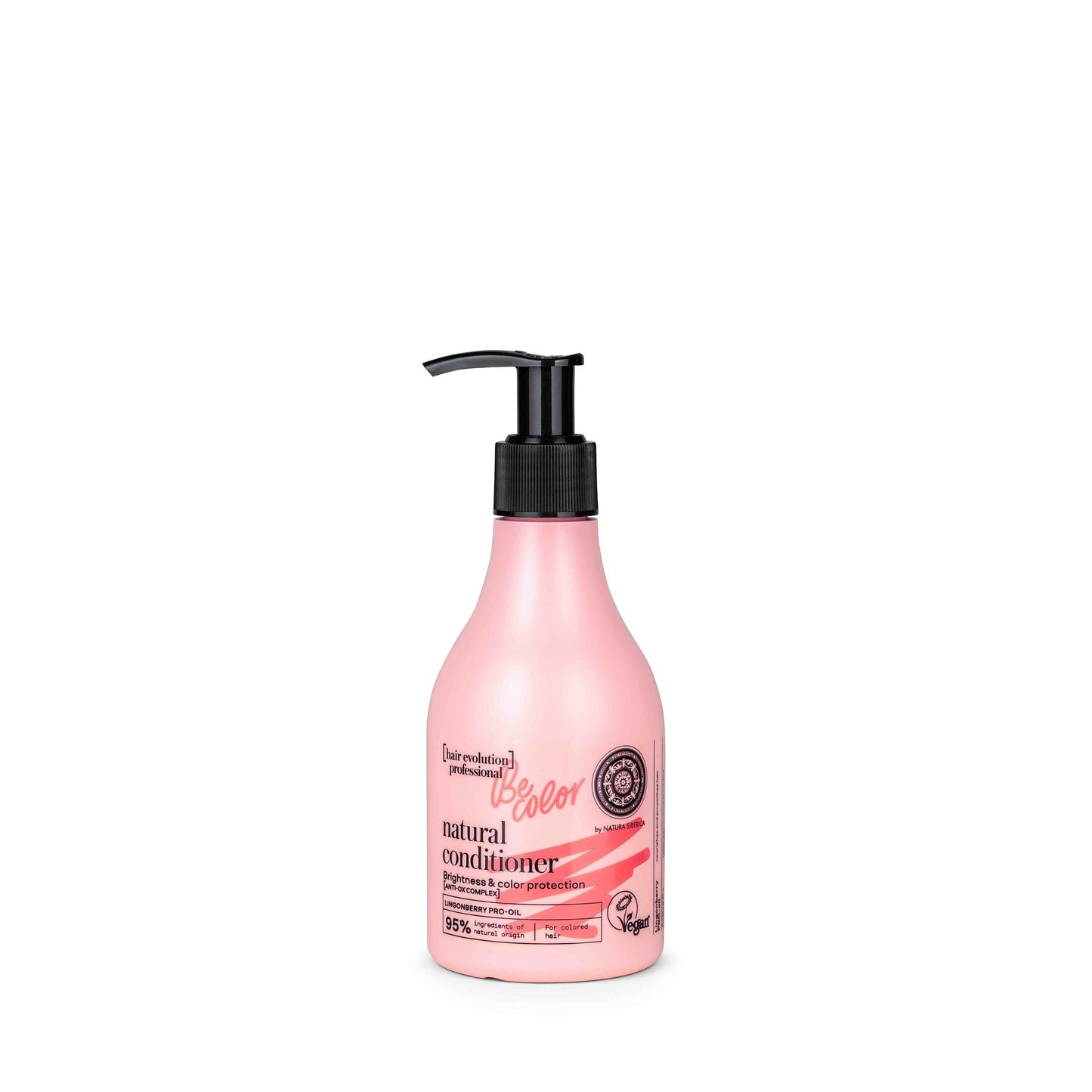 Natura Siberica Be Color Condicionador para Cabelo Natural para Brilho e Proteção da Cor, 245 ml