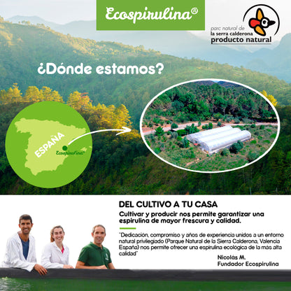 Espirulina Ecológica Cultivada En España Ecospirulina 200 Comprimidos_3