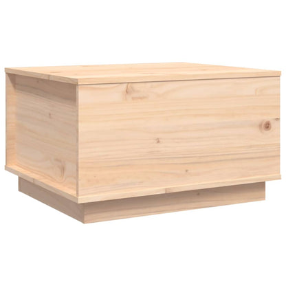 Mesa De Centro De Madera Maciza De Pino 60x50x35 Cm_0