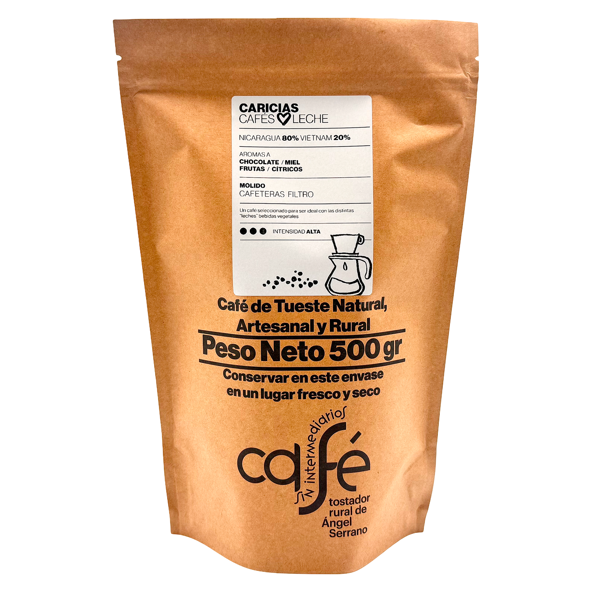 Cafe Sin Intermediarios Café Nicaragua Caricias Molido Filtro 500 G_0