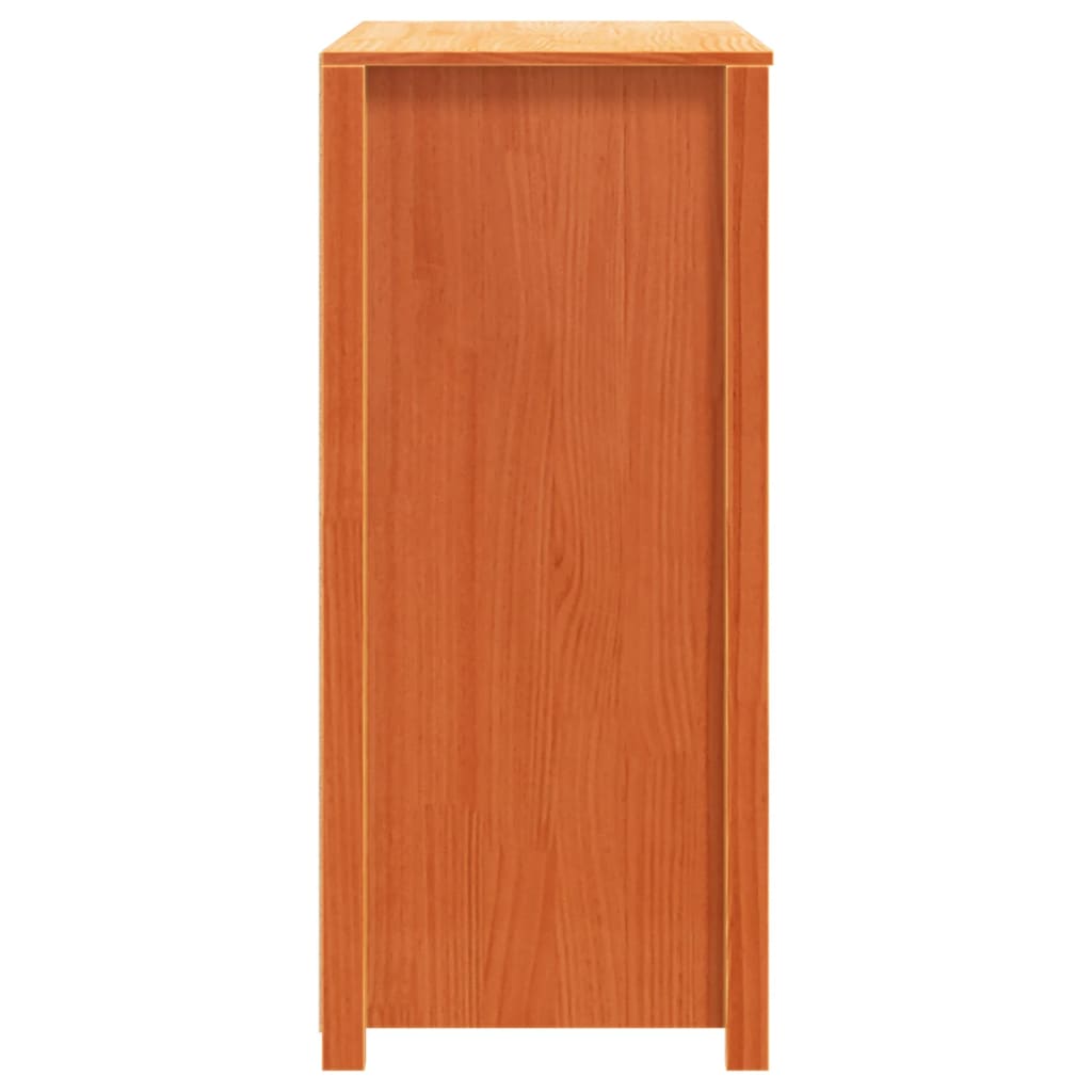 Armario Auxiliar Madera Maciza De Pino Marrón Cera 100x40x90 Cm / Vetonek_2