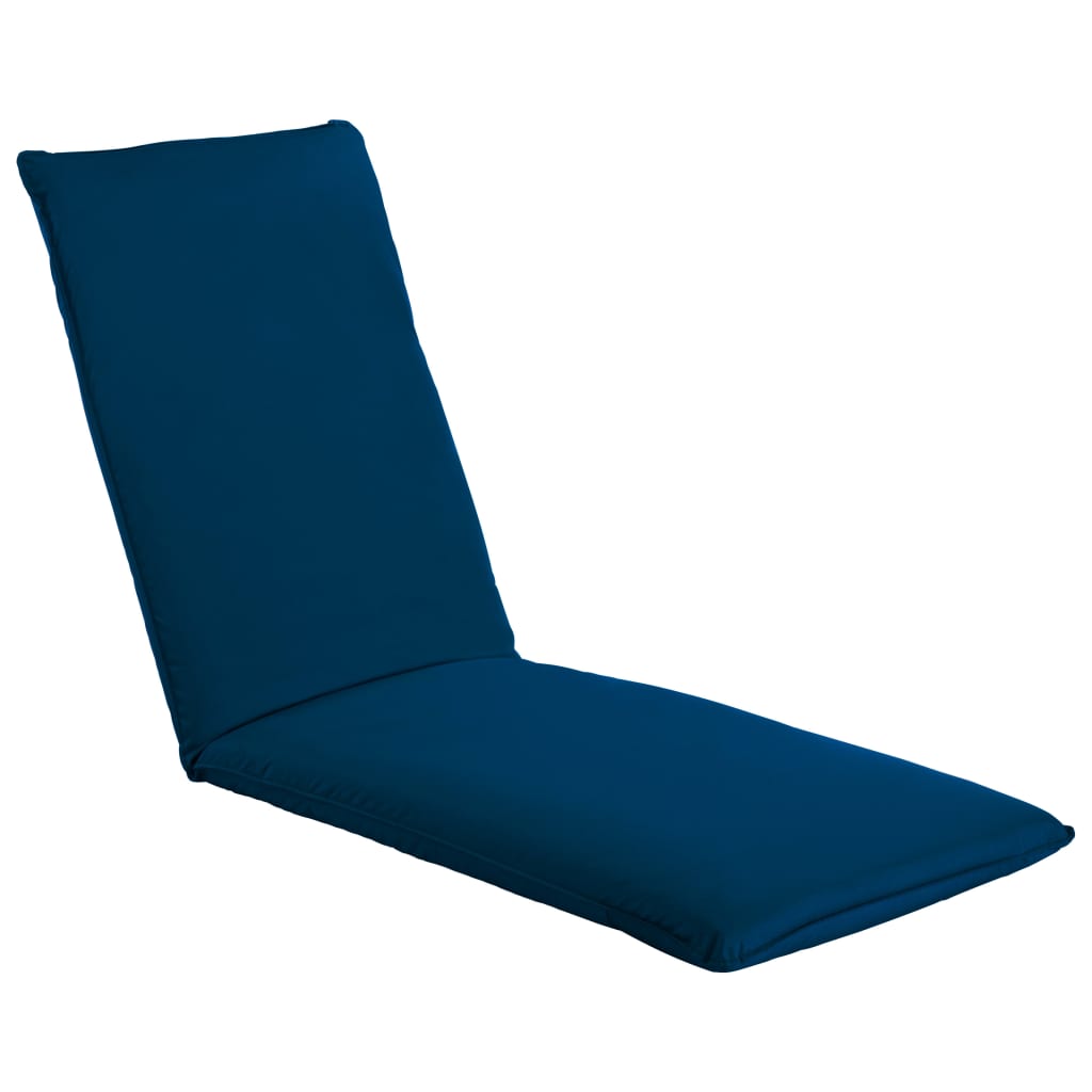 Tumbona Plegable De Tela Oxford Azul Marino_1
