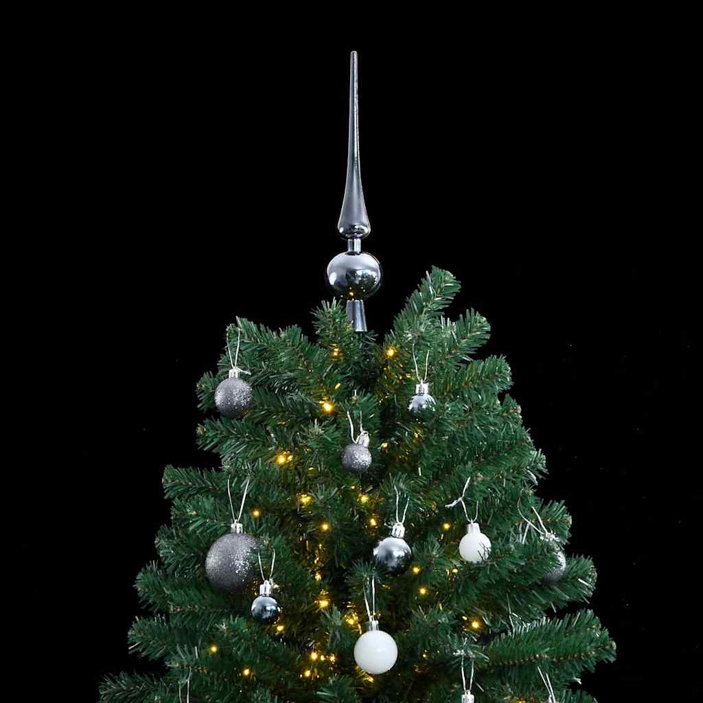 Vidaxl Árbol De Navidad Artificial Con Bisagras 300 Led Y Bolas 240 Cm_1
