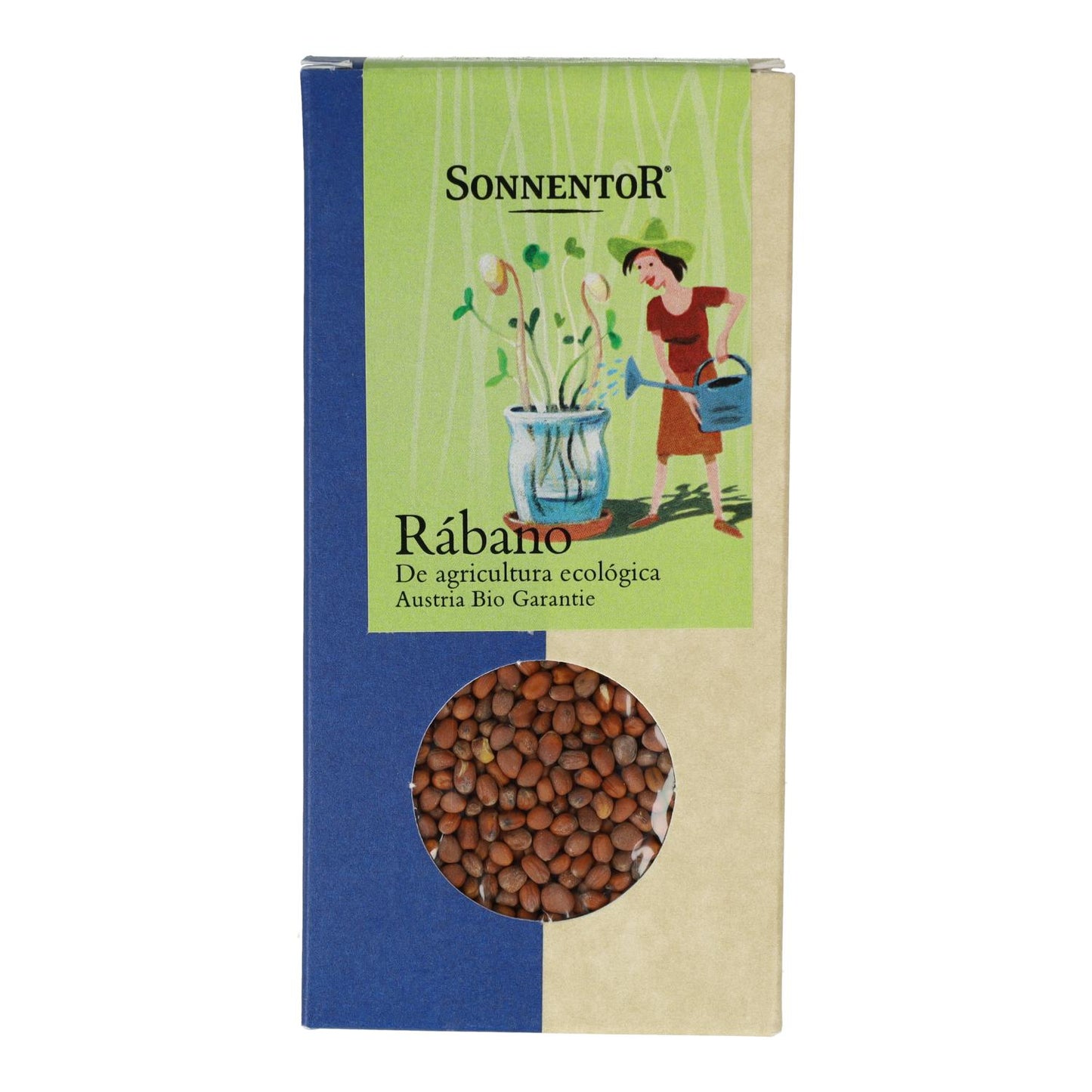 Sementes de rabanete biológicas Sonnetor para germinação 120 g