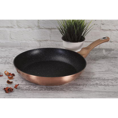 Batería De Cocina Aluminio Forjado Antiadherente Sin Pfoa, Set 2 Cacerolas, 1 Sartén, Tapas Berlinger Haus Rose Gold Oro Rosado_4