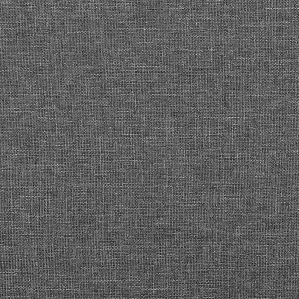 Estructura De Cama Con Cabecero De Tela Gris Oscuro 140x200 Cm / Vetonek_4