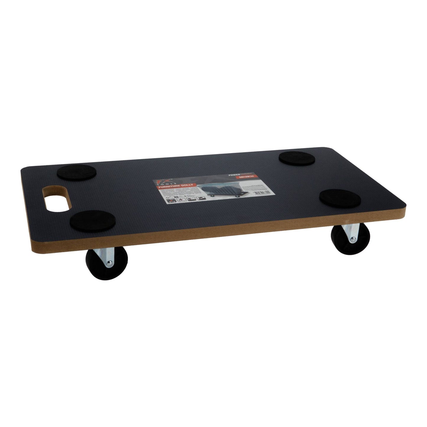 Well Home Carro De Transporte De Formato Rectangular Con Placa Antideslizante En Mdf 58x29x9,5cm_2